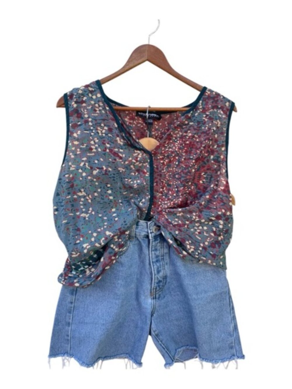 Urban Outfitters BDG High-Waisted Straight-Leg Cowboy Jean Cutoffs Sz 27 - Picture 6 of 8